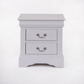Louis Philippe Iii White Finish Nightstand White Synthetic Wood