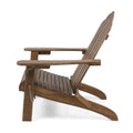 Hollywood Foldable Adirondack Chair Dark Brown Wood