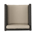 Puerta Dining Chair Set Of 2 Dark Brown Wicker