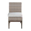 Marina Patio Side Chair Set Of 2 Brown Light Light Brown Wicker