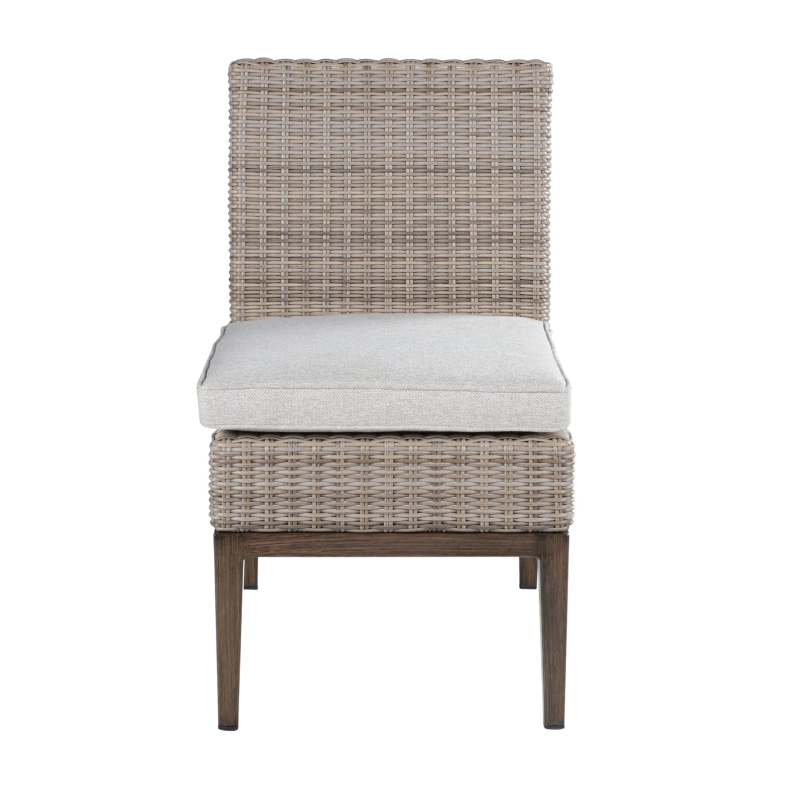 Marina Patio Side Chair Set Of 2 Brown Light Light Brown Wicker