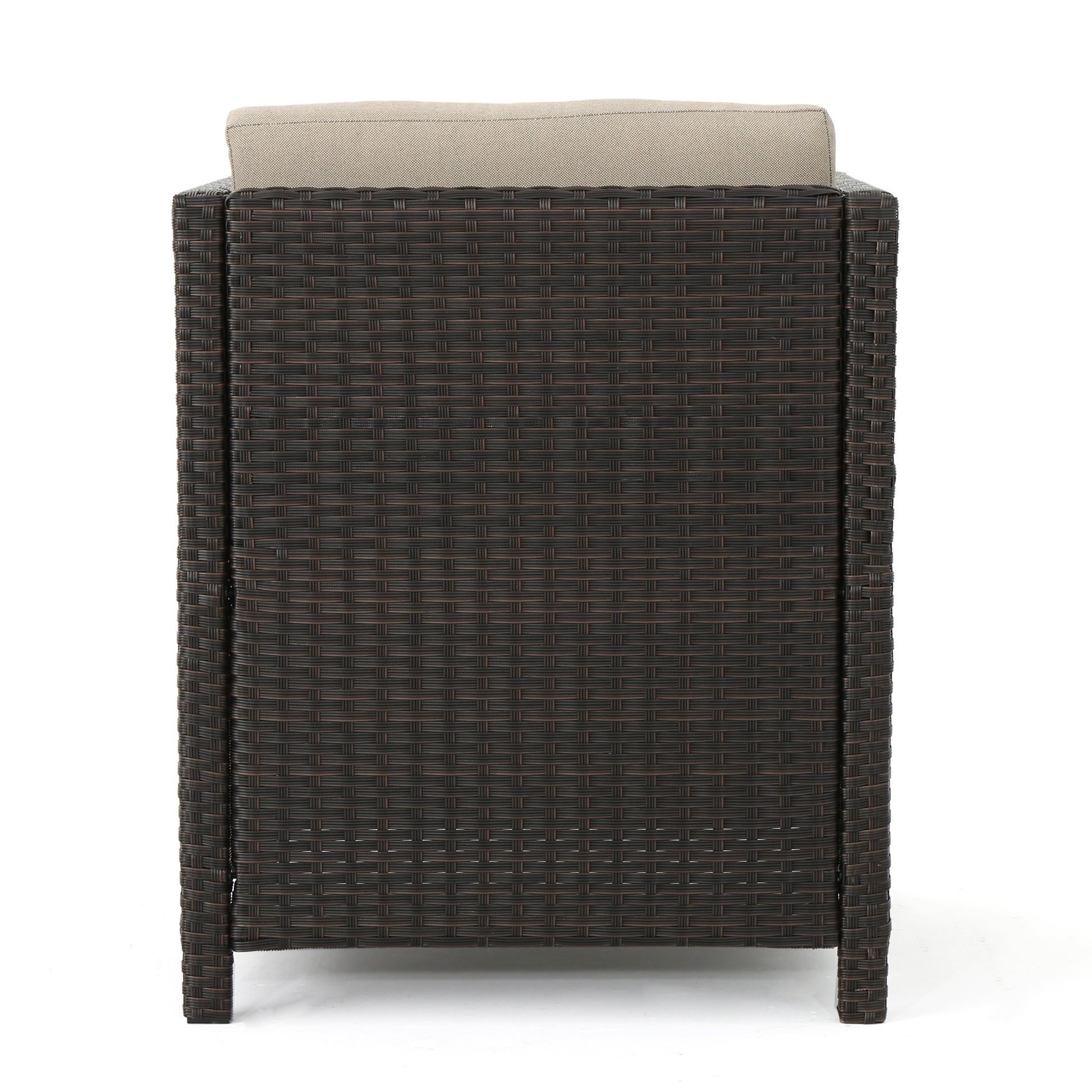 Puerta Dining Chair Set Of 2 Dark Brown Wicker
