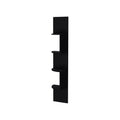 Rosebud Corner Floating Shelf: Modern Full Wall 4 Shelf Unit 4 Black Corner Vertical Primary Living Space Open Back Wood Contemporary,Modern Pine Particle Board Particle Board