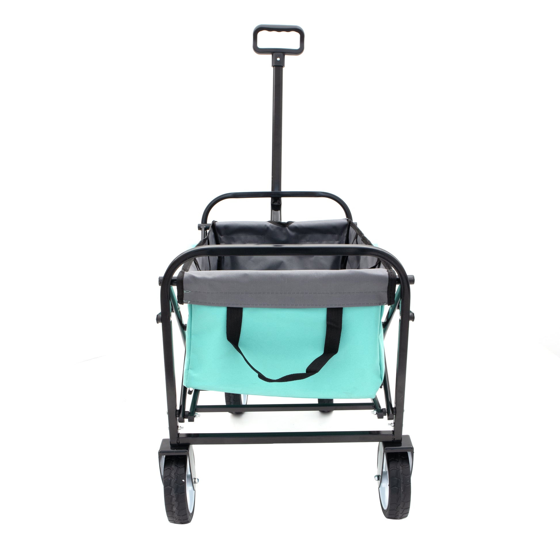 Minimeetall Strap Collapsible Foldable Wagon Cart With Strapping System, Beach Wagonutility Cartutility Wagon Grocery Cart For Camping Shopping Sports Gardeing Fishing Supports 225Lbs Green Green