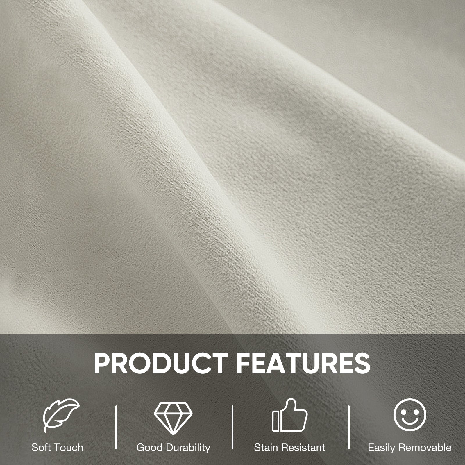 3 'Beanbag Chair, Adult And Child Beanbags, Oversized Couch Couch, Living Room Furniture, Detachable, Washable Covers, Huge Comfortable Play Chair, Round Sofa, Bedroom Quarters Gray Fabric