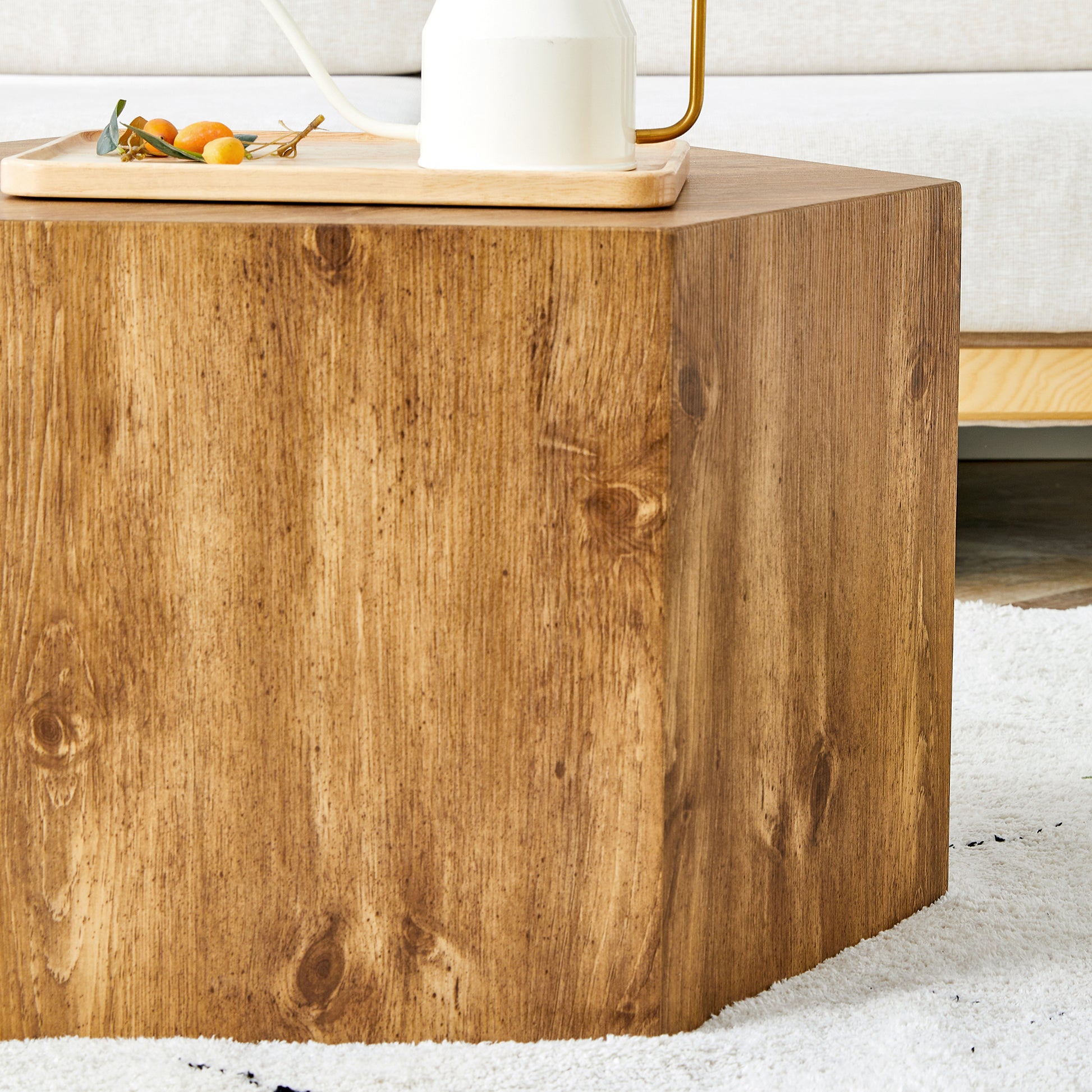 Modern Mdf Coffee Table, With Complex Texture Patterns, Style And Texture Coffee Table To Redefine Your Interior Decoration And Enhance Your Living Space, Stylish And Durable Design Wood Mdf