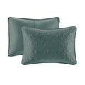 3 Piece Reversible Bedspread Set Balsam Green Queen Green Polyester