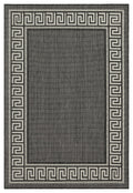 Sunshine Gc Har2002 Anthracite 5 Ft. 3 In. X 7 Ft. 3 In. Indoor Outdoor Area Rug Anthracite Polyester Polypropylene