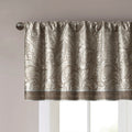 Jacquard Window Valance Blue Brown 50X18