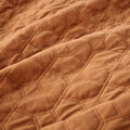 3 Piece Velvet Quilt Set Rust King Cal King King Rust Cotton