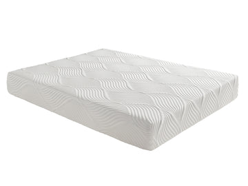 10 Inch Queen Size Bed Mattress Gel Infused Memory Foam Mattress, Firm, White, Mattress In A Box White Bedroom Foam Queen