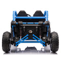 24V Two Seater Kids Ride On Utv W Parents Control,20In Seat Width,400W Super High Power,Four Wheel Suspension,Bluetooth,Mp3,Usb,Led Light,Horn,Rear Storage Space,Speeds 3.73 4.97Mph For Kids Aged 3