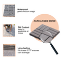 30 Pcs Interlocking Deck Tiles Checker Pattern, 12