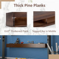 72'' Fireplace Mantel Wooden Wall Mounted Floating Shelf 8