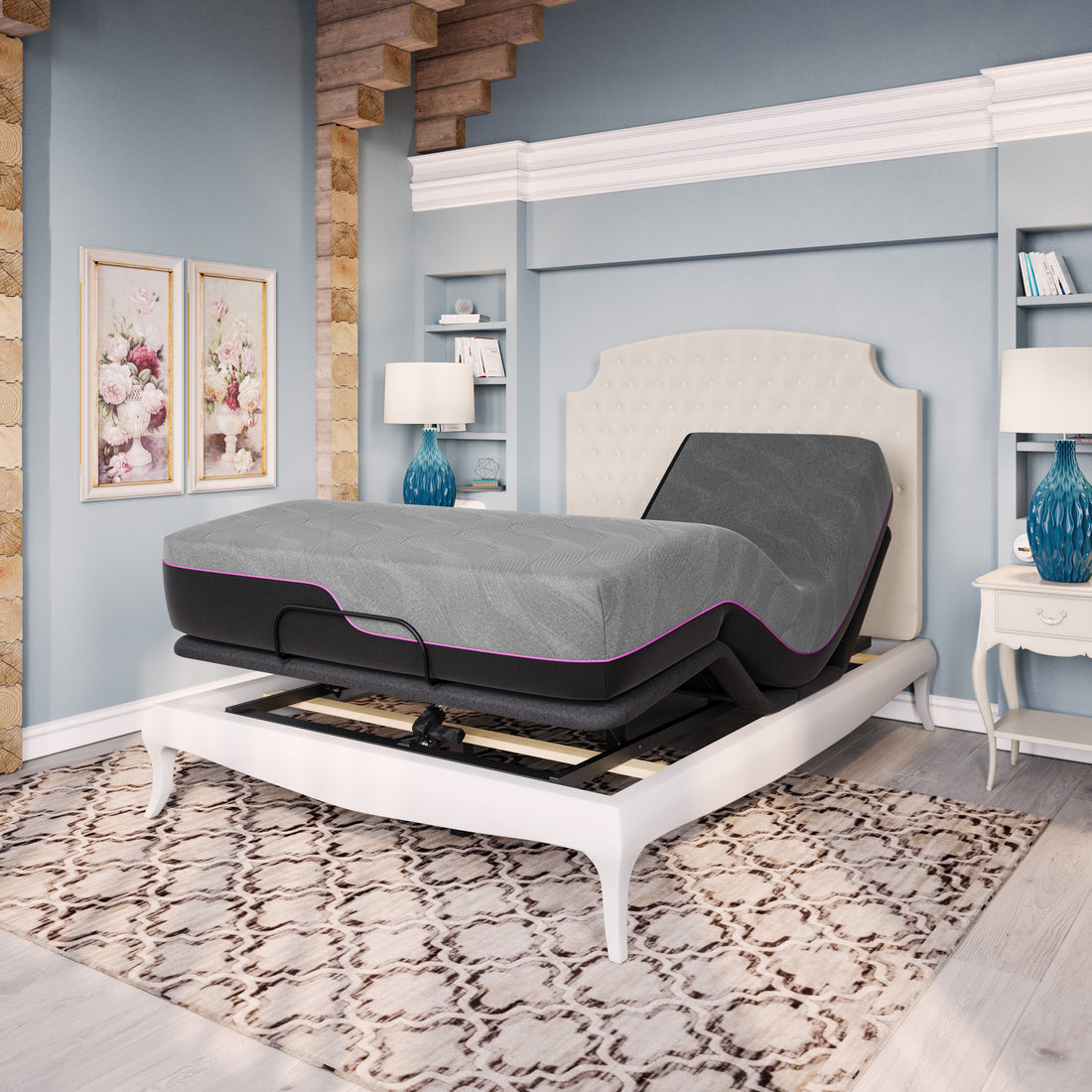 Re11 Inch Flex Head Cooling Gelcare Memory Foam Adult Mattress, Queen Size Grey Memory Foam Foam Queen