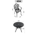 Cushions In Random Colors 3 Piece Set Of Cast Aluminum Patio Furniture With Cushions Yes Complete Patio Set Black Seats 2 Rust Resistant Frame Water Resistant Cushion Garden & Outdoor Complete Patio Sets Aluminium