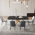 Large Modern Minimalist Rectangular Dining Table With 0.39 