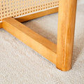 Chinese Countryside Retro Solid Wood Round Table, Simple Modern Imitation Rattan Table, Wooden Table, Desk. Suitable For Dining Room, Living Room, Office Wood Rubber Wood