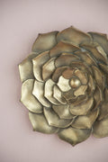 3 Piece Succulent Wall Plaque Gold Resin