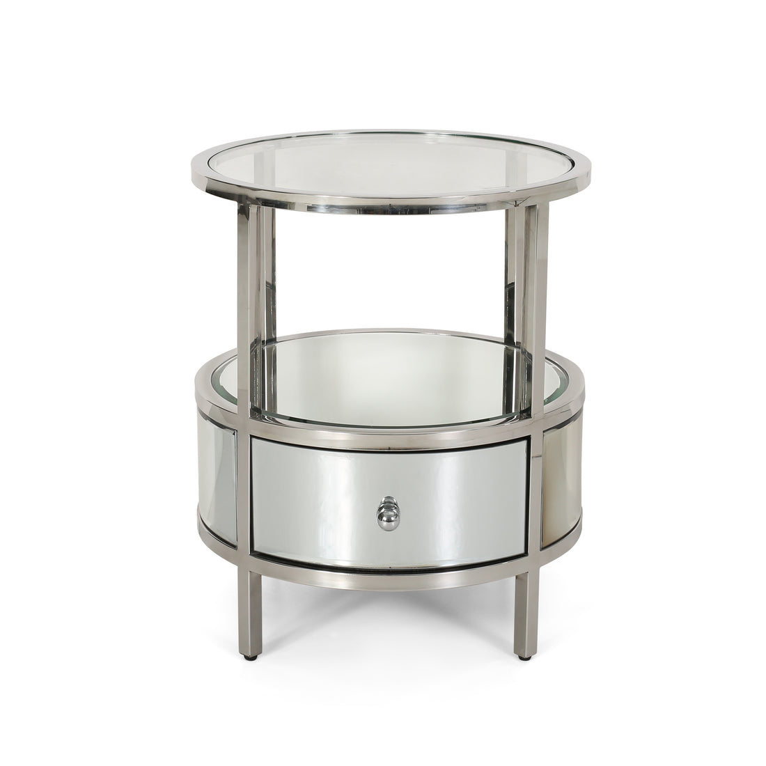 Side Table Clear Tempered Glass