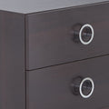 Elms Espresso Finish Accent Table Espresso Synthetic Wood