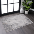 Naar Marfi Collection 2X3 Ivory Sand Abstract Non Shedding Living Room Bedroom Dining Home Office Stylish And Stain Resistant Area Rug Ivory Taupe Polyester