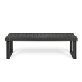 Nestor Bench, Dark Grey Dark Grey Acacia Wood