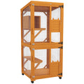 Pawhut Large Cat House With High Up Resting Box, 71