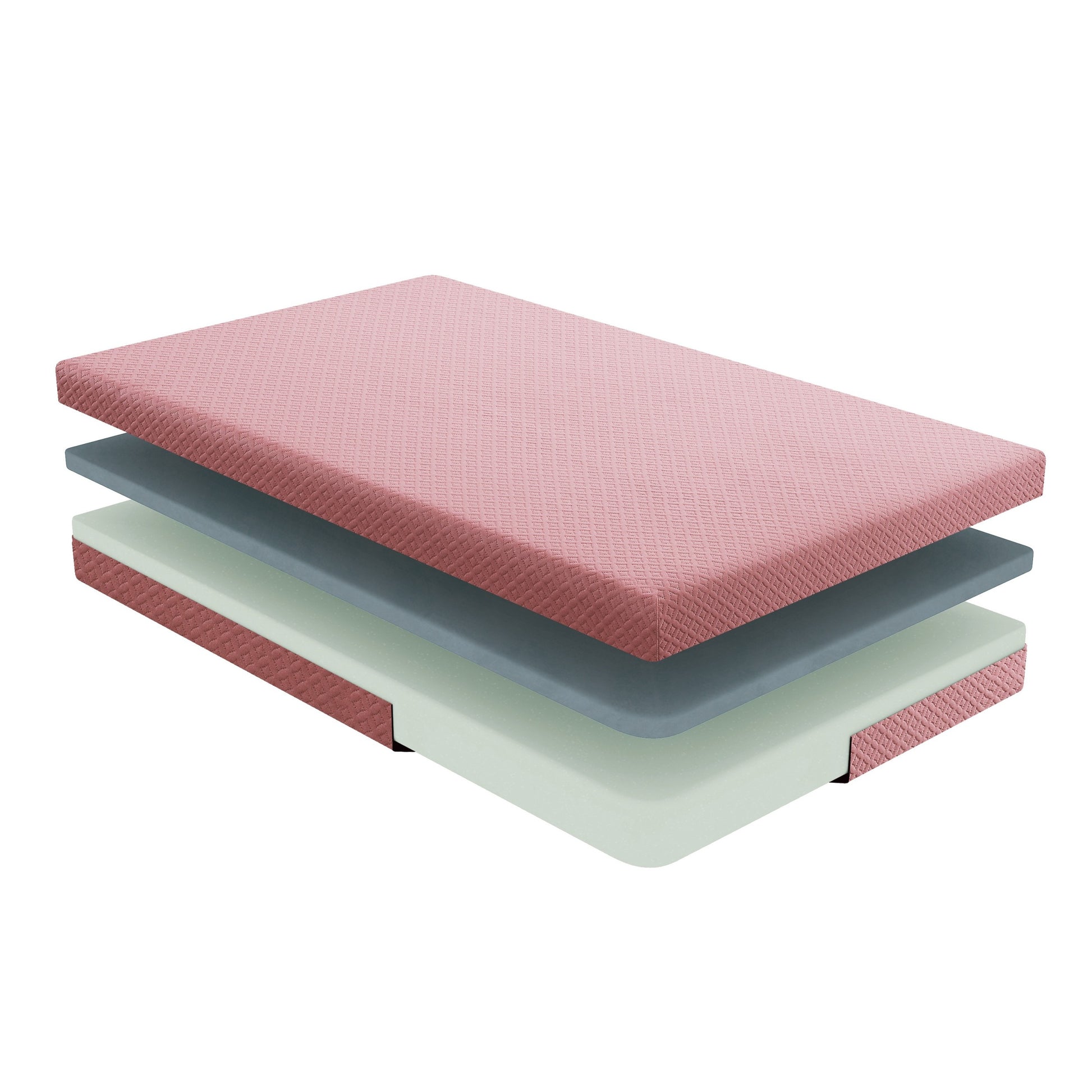 7Inch Full Mattress And Pillow Setfabric Gel Infused Memory Foam Mattress, Pink, Mattress In A Box Full Pink Bedroom Foam