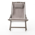 Nikki Beach Sling Chair Grey Set Of 2 Grey Wood