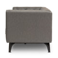 92.52 Inch Genuine Leather Couch 3 Seater Sofa With Tufted Back,Grain Leather Couch With Feather,Down Topper On Seating Surfaces Sofa For Living Room, Comfy Sofa Couch With Extra Deep Seats,Graphite Natural Graphite Genuine Leather 3 Seat