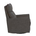 Soho Swivel Glider In Dark Grey Dark Grey Fabric