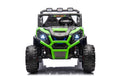 24V Ride On Toys 4Wd Ride On Cars With Remote Control, 2 Xl Seater Electric Car For Kids, Power Car Wheels, Utv 4*200W Motor, Bluetooth, Music, Lights, 3 Speeds,Green Green Abs