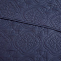 3 Piece Reversible Bedspread Set Navy King Cal King King Navy Polyester