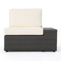 Santa Cruz Arm Chairs L & R Grey Pe Rattan Iron