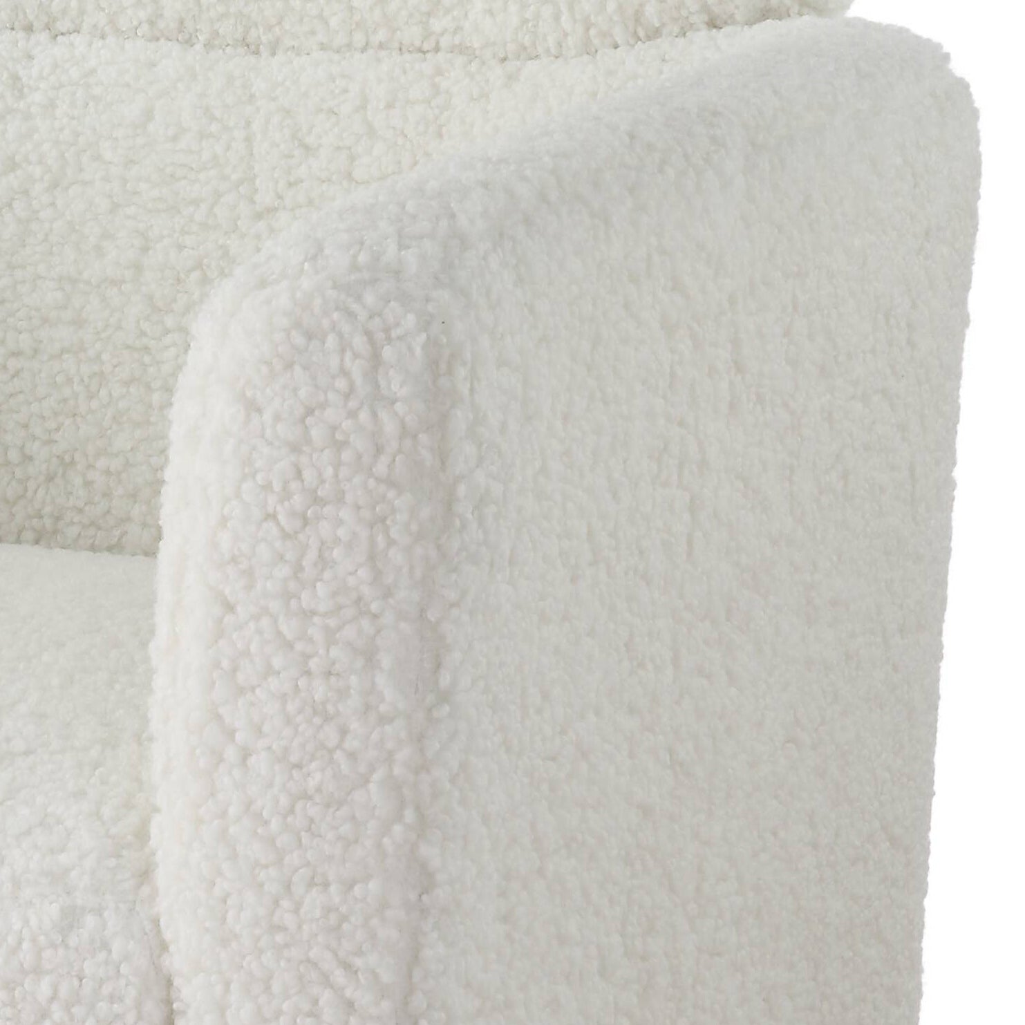 White And Gold Tight Back Accent Chair White Primary Living Space Modern Wood Fabric