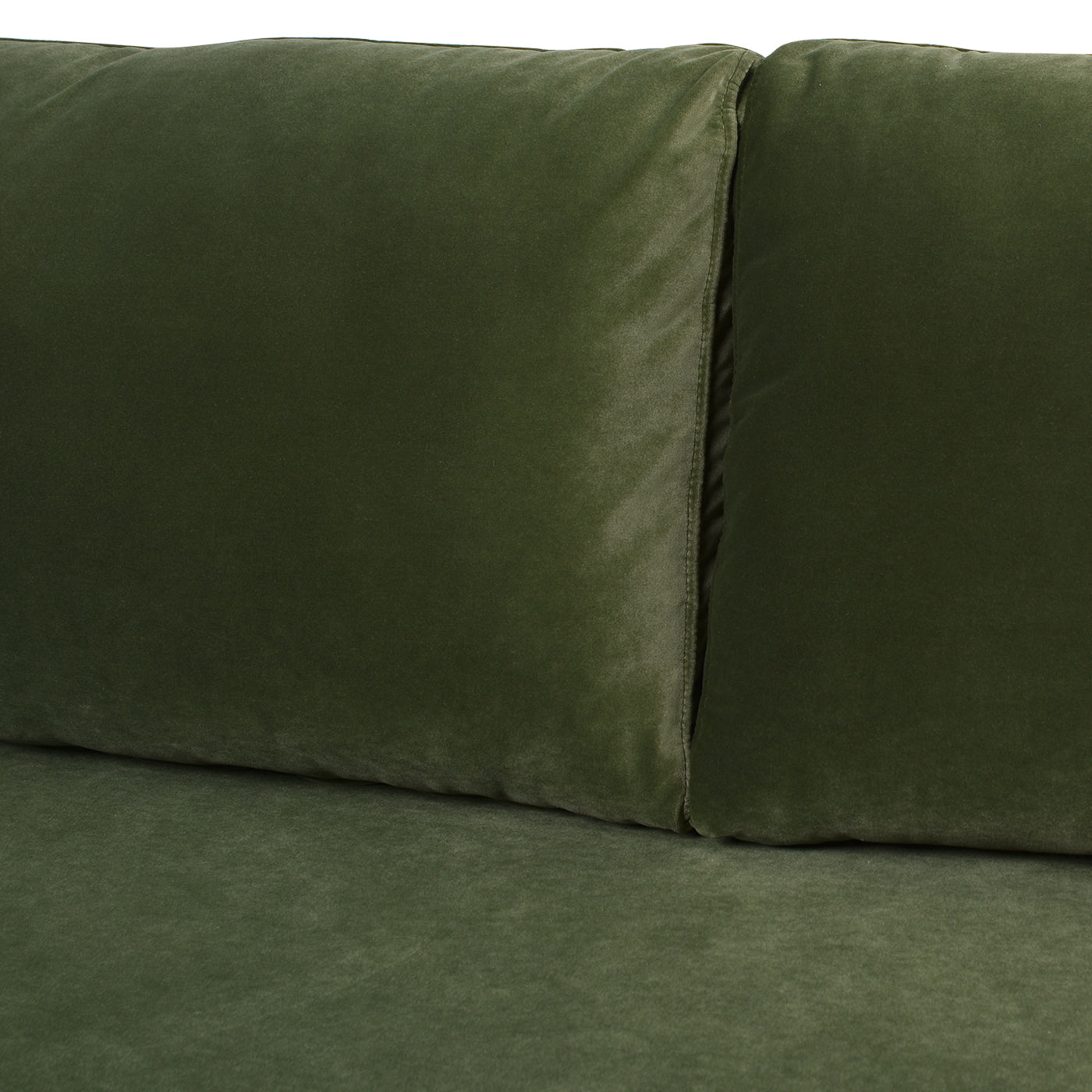 Nicholi 84" Mid Century Modern Sofa, Olive Green Performance Velvet Olive Green Foam Velvet 3 Seat