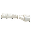 Family Sofa Set Deep Seat Sofa, Warm Sofa For Home Cinema And Living Room, One 2 Seater Sofa And One 3 Seater Sofa,Beige Corduroy Beige Corduroy 5 Seat