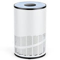 Portable Air Purifiers With Air Quality Monitor For Home Bedroom Large Room Covers Up To 1200Ft , 360 Outlet Air Cleaner, 25Db Sleep Mode White Plastic