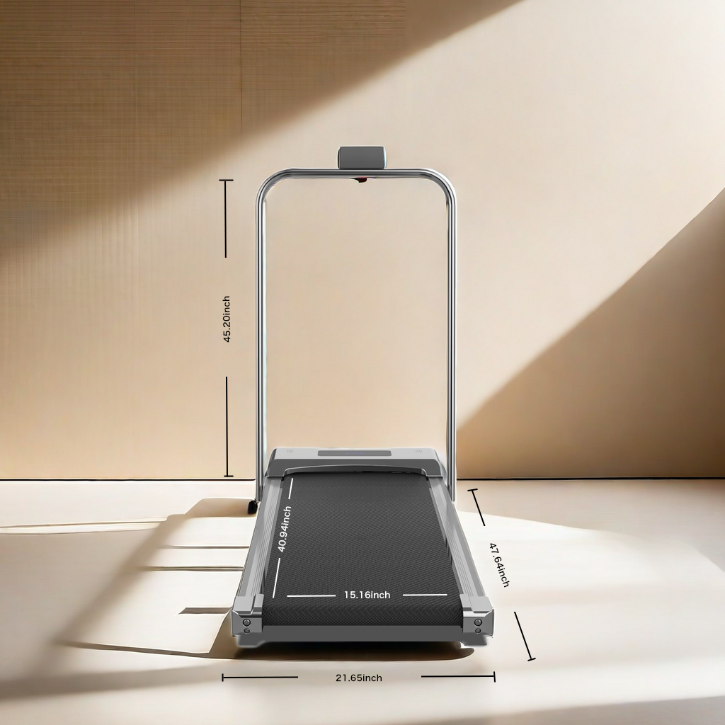 Walkingpad Treadmill 3 Colors Available Under The Desk Home Space Saving Black White Silver Indoor Portable With Convenience And Effectiveness Black And Silver Steel