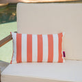 Coronado Stripe Rectangular Pillow Orange Fabric