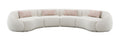 Sahara Sectional Sofa W 3 Pillows, Beige Boucle Lv03010 Beige Plywood 4 Seat