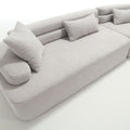 Unique Modeling Design,Upholstered Indoor Furniture,Foam Filled Sleeper Sofa Bed For Living Room,Bedroom,3 Colors Light Gray Primary Living Space Modern Foam Polyester 4 Seat