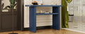 Elegant Minimalist Console Table With Rounded Edges And Sturdy Shelf Design For Entryway, Living Room Navy Navy Solid Wood Mdf