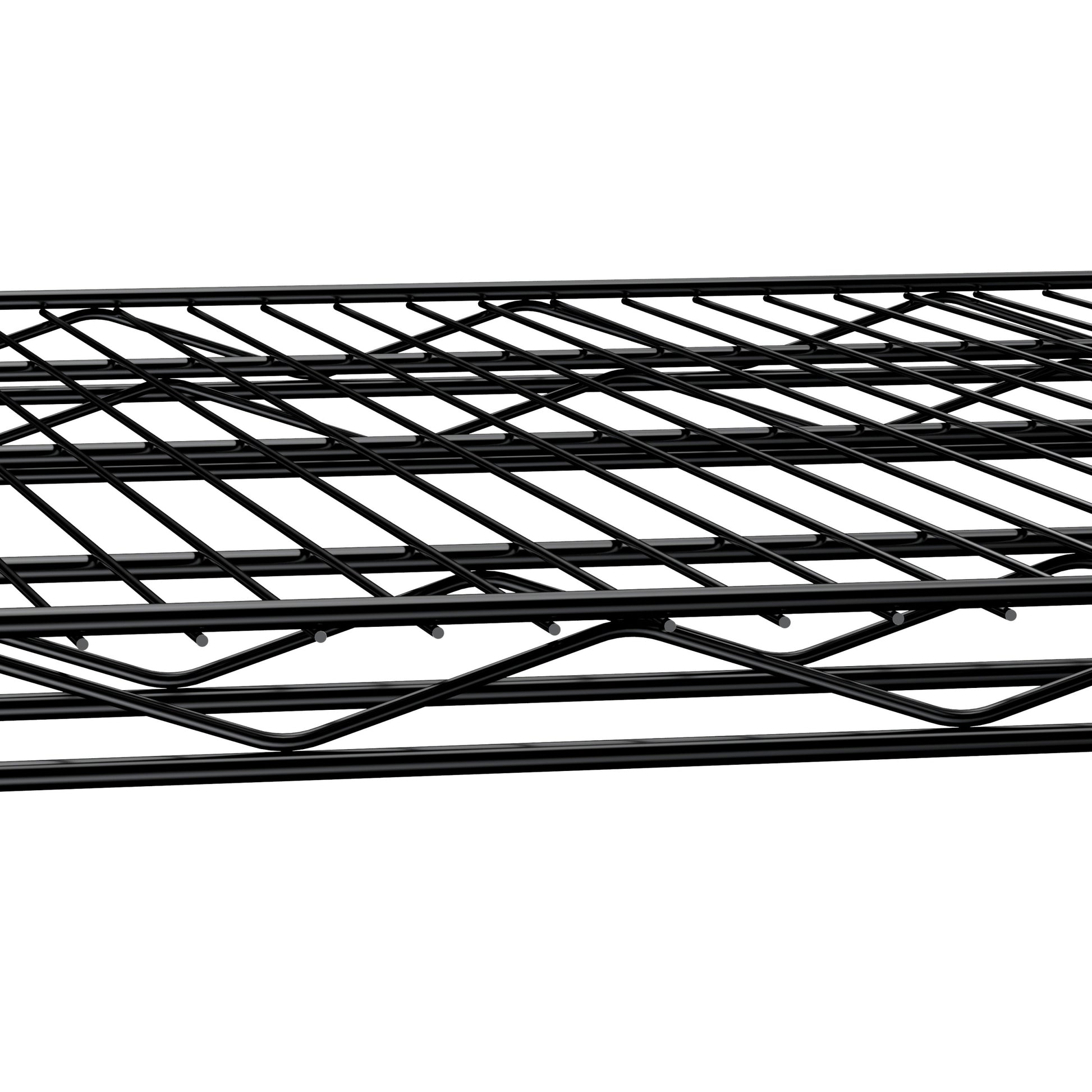 5 Tier Heavy Duty Adjustable Shelving And Racking, 300 Lbs. Per Wire Shelf, With Wheels And Shelf Liners, For Warehouses, Supermarkets, Kitchens, Etc. 59.45 "L 24.02 "W 71.65 "H,Black Black Steel