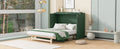 Queen Murphy Bed With Large Drawers,Green Queen Green Plywood