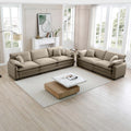 Family Sofa Set Deep Seat Sofa, Warm Sofa For Home Cinema And Living Room, One 2 Seater Sofa And One 3 Seater Sofa,Tan Corduroy Tan Corduroy 5 Seat