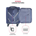 20 Inch Suitcase Navy Blue Blue Oxford Fabric