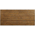 Wooden Dining Table With Curved Leged Pedestal Base, Brown Brown Wood