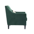 Coolmore Modern Accent Chair,Upholstered Armchair With Scooped Arms For Bedroom,Apartment,Studio,Office,Waiting Room Emerald Corduroy Emerald Primary Living Space Foam Corduroy